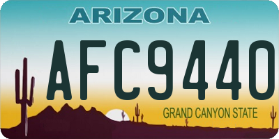 AZ license plate AFC9440
