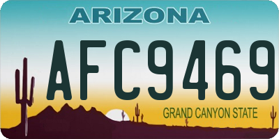 AZ license plate AFC9469