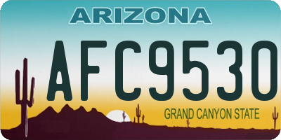AZ license plate AFC9530