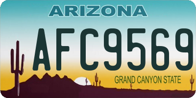 AZ license plate AFC9569