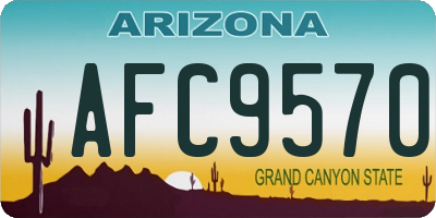 AZ license plate AFC9570