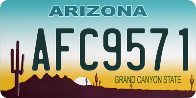 AZ license plate AFC9571