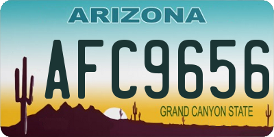 AZ license plate AFC9656