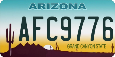 AZ license plate AFC9776