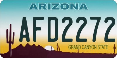 AZ license plate AFD2272