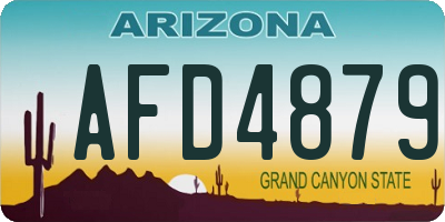 AZ license plate AFD4879