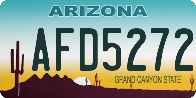 AZ license plate AFD5272