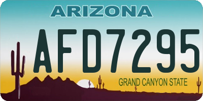 AZ license plate AFD7295