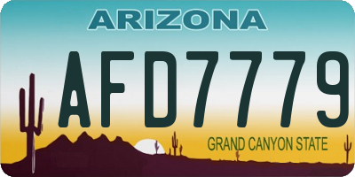 AZ license plate AFD7779