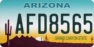 AZ license plate AFD8565