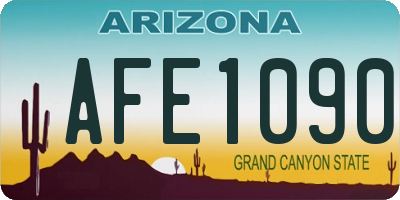AZ license plate AFE1090