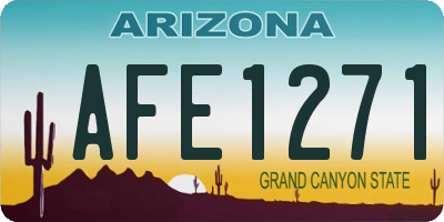 AZ license plate AFE1271