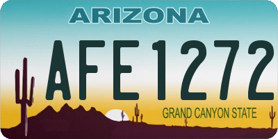 AZ license plate AFE1272