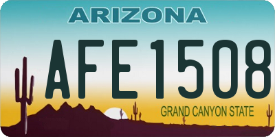 AZ license plate AFE1508