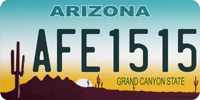 AZ license plate AFE1515