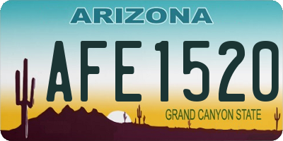 AZ license plate AFE1520