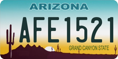 AZ license plate AFE1521