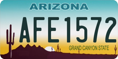 AZ license plate AFE1572