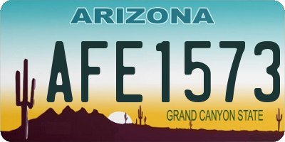 AZ license plate AFE1573