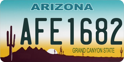 AZ license plate AFE1682