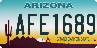 AZ license plate AFE1689