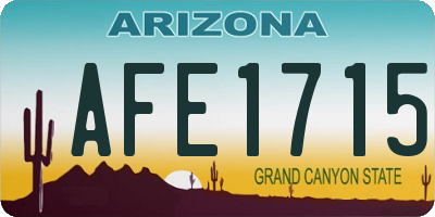 AZ license plate AFE1715