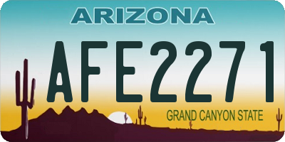 AZ license plate AFE2271