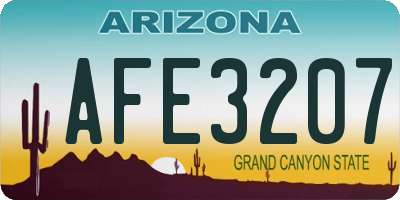 AZ license plate AFE3207