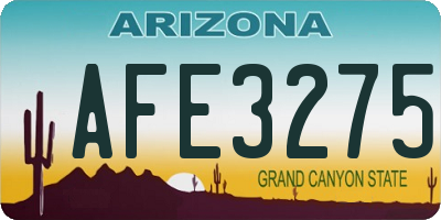 AZ license plate AFE3275