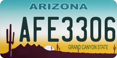 AZ license plate AFE3306