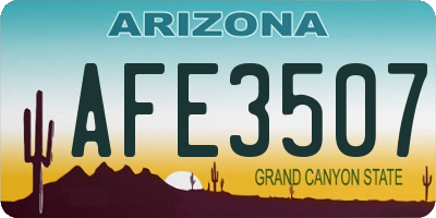 AZ license plate AFE3507