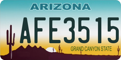 AZ license plate AFE3515