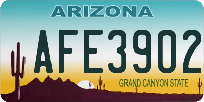 AZ license plate AFE3902