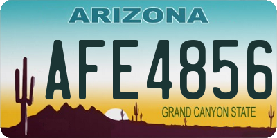 AZ license plate AFE4856