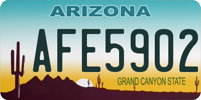 AZ license plate AFE5902
