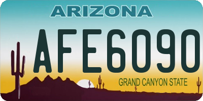 AZ license plate AFE6090