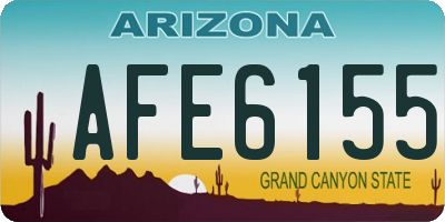 AZ license plate AFE6155