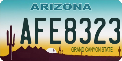 AZ license plate AFE8323