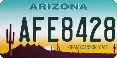 AZ license plate AFE8428