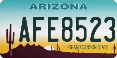 AZ license plate AFE8523