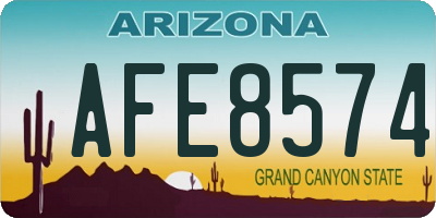 AZ license plate AFE8574