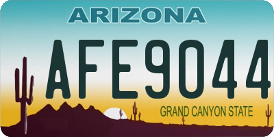 AZ license plate AFE9044