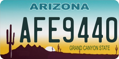 AZ license plate AFE9440