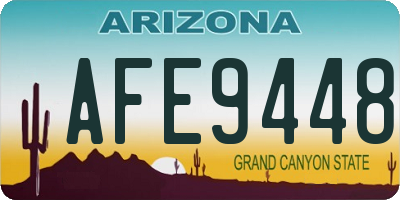 AZ license plate AFE9448