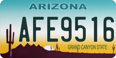 AZ license plate AFE9516