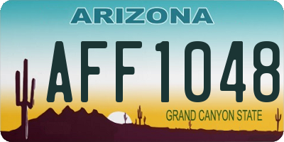 AZ license plate AFF1048