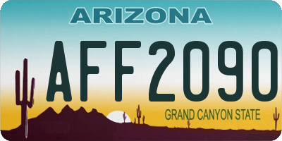 AZ license plate AFF2090