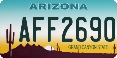 AZ license plate AFF2690