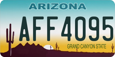 AZ license plate AFF4095