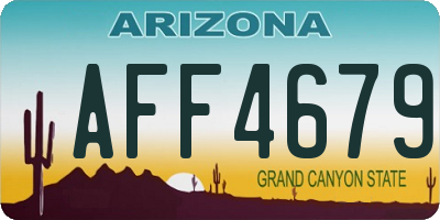 AZ license plate AFF4679